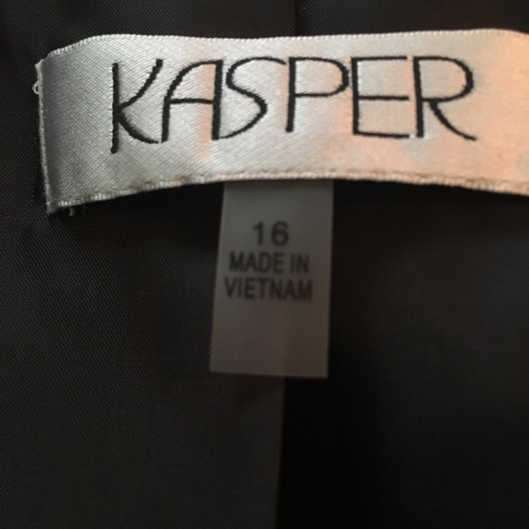 Kasper Black Pin Stripe Suit Jacket - Picture 5 of 5
